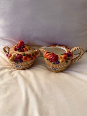 Vintage Department 56 Sugar and Creamer.